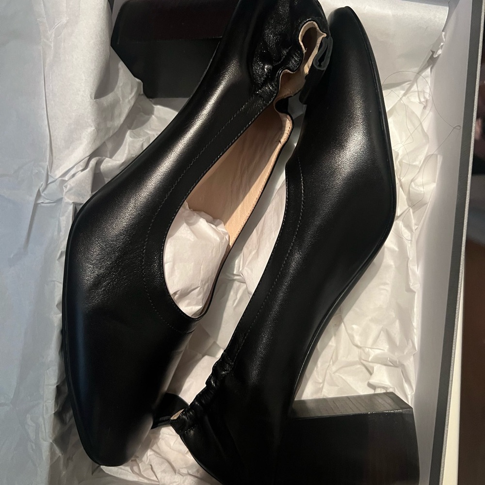 Everlane Black Heels Classic Leather Pumps